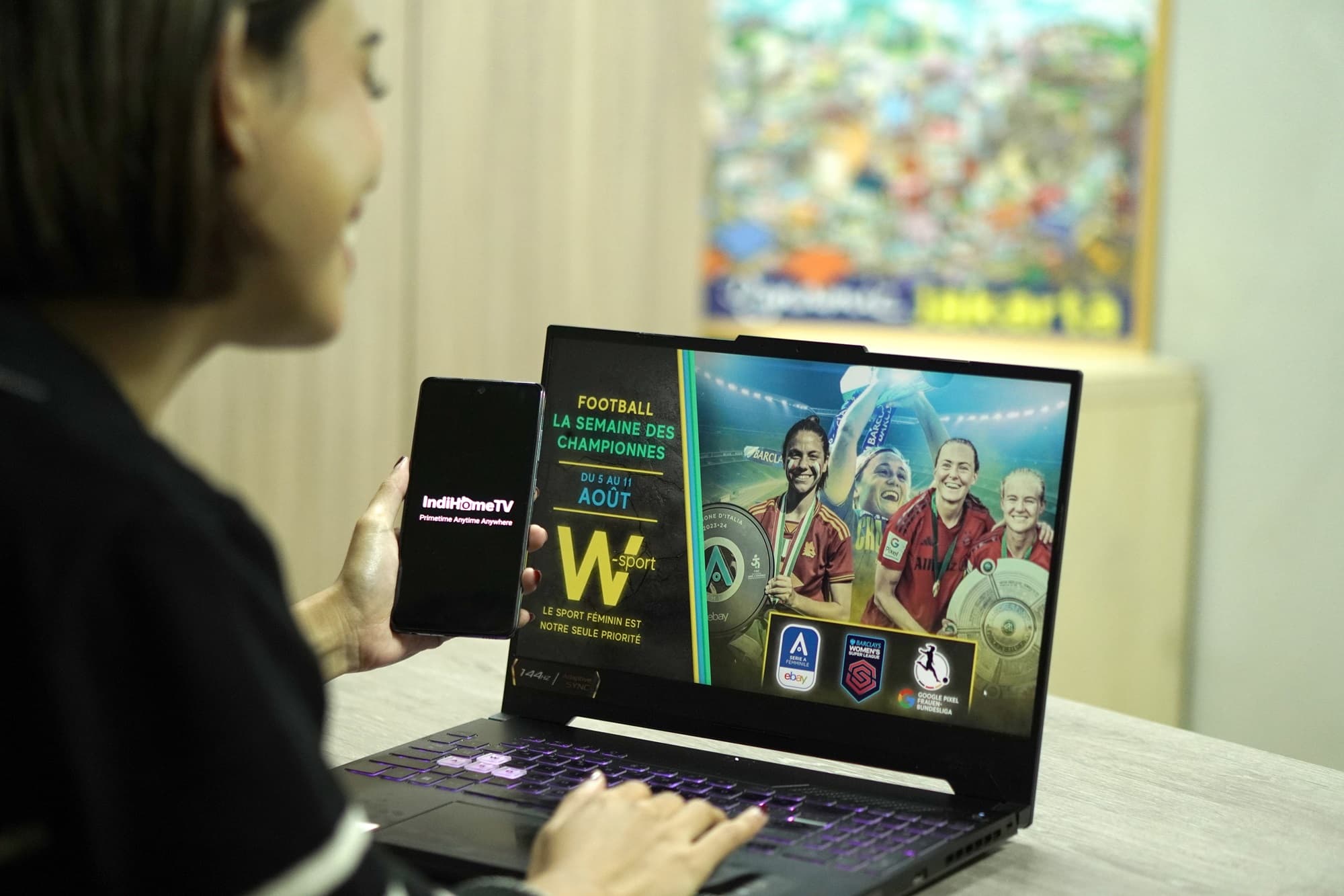 Telkomsel Luncurkan Channel W-Sport di IndiHome TV, Hadirkan Tayangan Olahraga Wanita Kelas Dunia