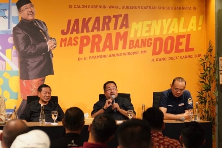 Pramono-Rano Gandeng Cak Lontong Siapkan Program-program Jakarta Menyala