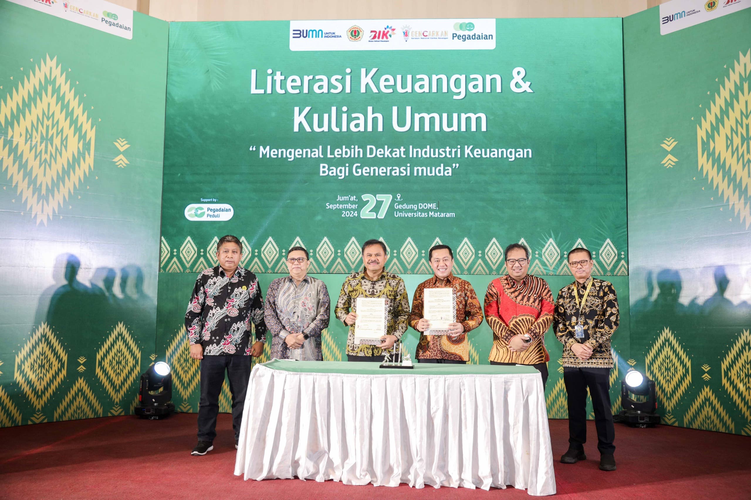 Pegadaian dan Universitas Mataram Teken MoU, Dukung Program Riset Peternakan dan Beasiswa Pendidikan