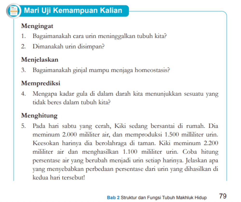 Kunci Jawaban IPA Kelas 8 Kurikulum Merdeka Halaman 79-80