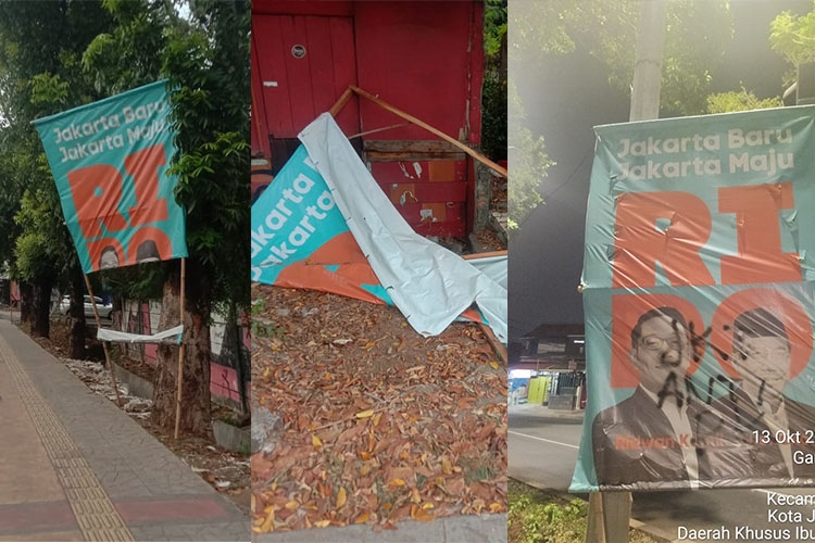 Perusakan Baliho RIDO Makin Marak, Tim Hukum Minta Bawaslu Gercep Lakukan Investigasi