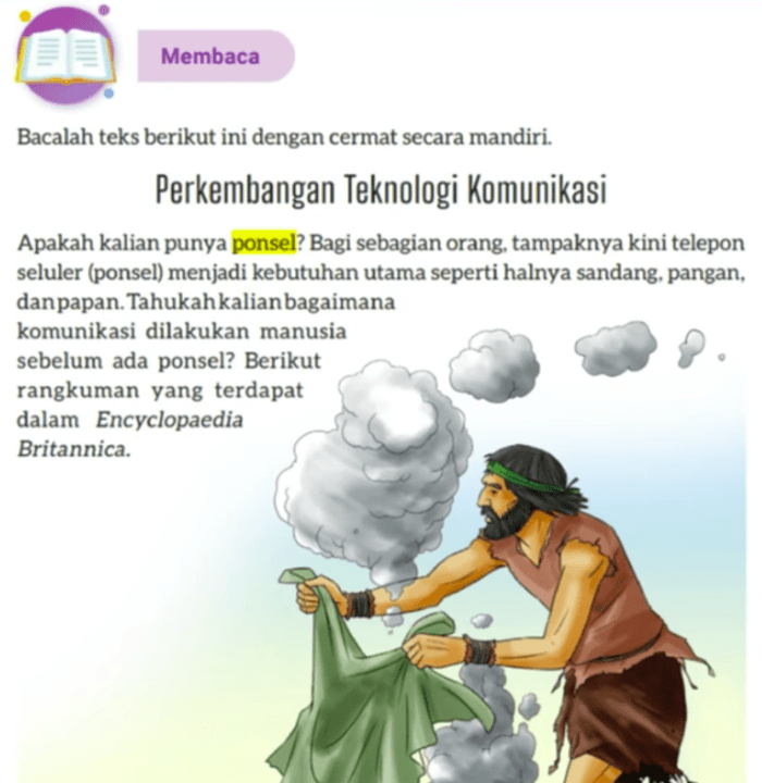 Kunci Jawaban Bahasa Indonesia Kelas 9 Halaman 72: Perkembangan Teknologi Komunikasi
