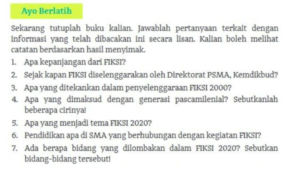 Kunci Jawaban Bahasa Indonesia Kelas 12 Halaman 45 dan 46 Kurikulum Merdeka