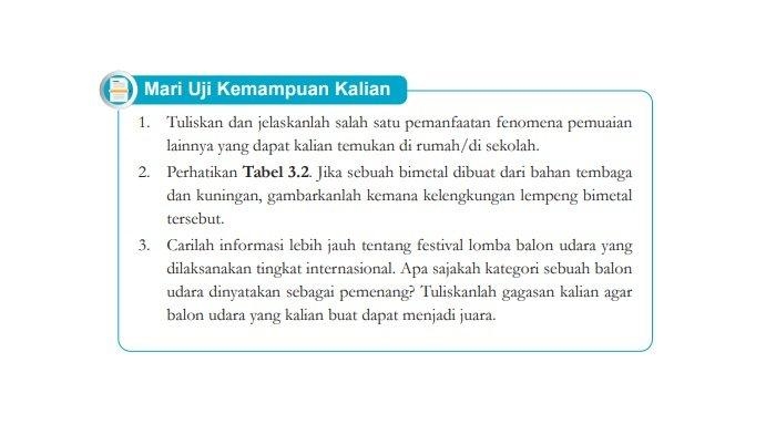 Kunci Jawaban dan Penjelasan Soal IPA Kelas 7 Bab 3: Suhu dan Pemuaian