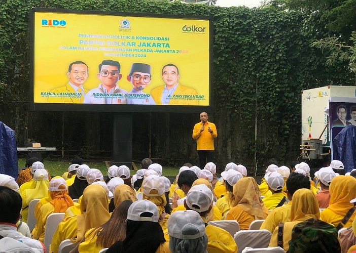 Panaskan Mesin Partai, Golkar Yakin Kader Jadi Lokomotif Kemenangan Ridwan Kamil-Suswono di Pilkada Jakarta