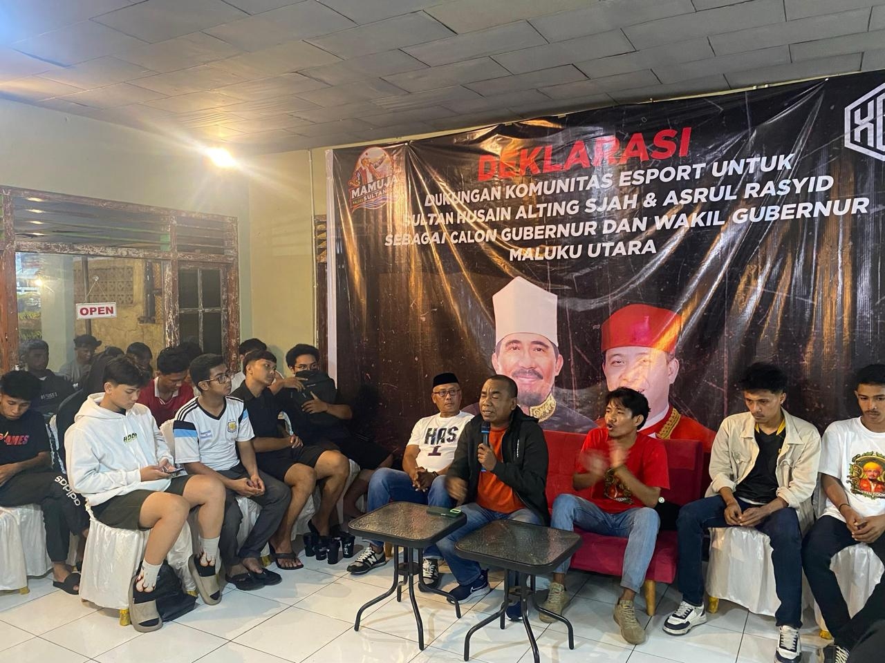 Komunitas E-Sports Maluku Utara Mantap Dukung Pemenangan Pasangan Sultan Husain-Asrul Rasyid