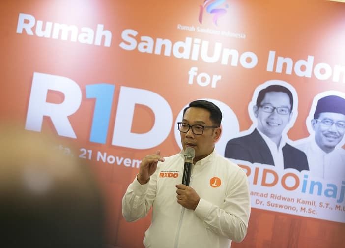 Dapat Dukungan Sandiaga Uno, Ridwan Kamil: Dua Wakil Gubernur Era Anies Ada di Kubu Rido