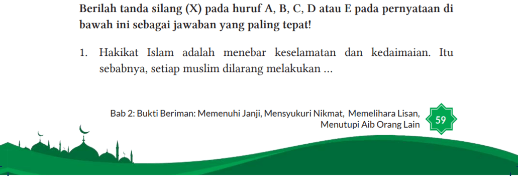 Kunci Jawaban PAI Kelas 11 Halaman 59-62 Kurikulum Merdeka