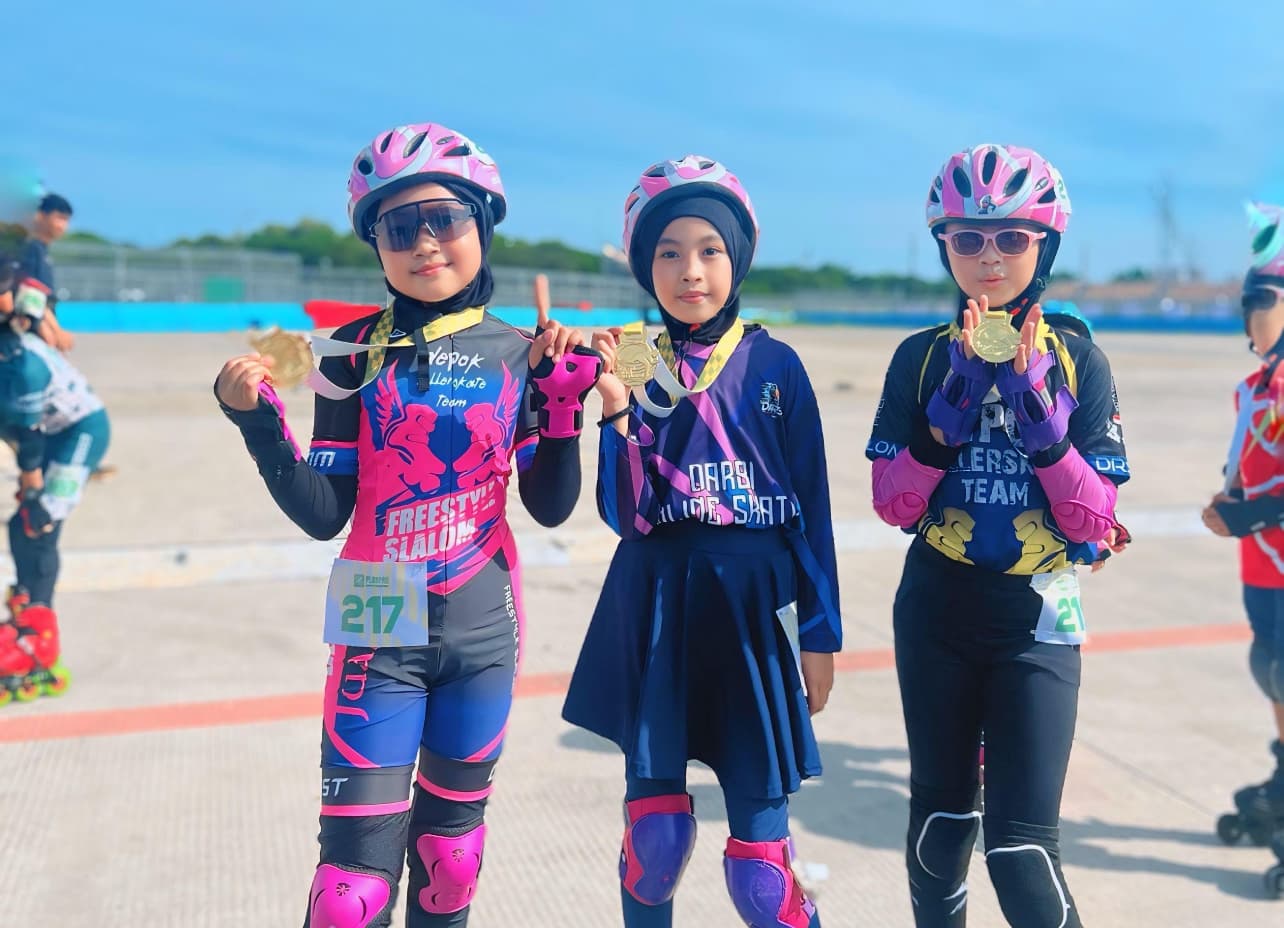 Atlet SDIT Darul Abidin Raih 4 Emas dan 1 Perak di Playpro Skate Marathon 2024