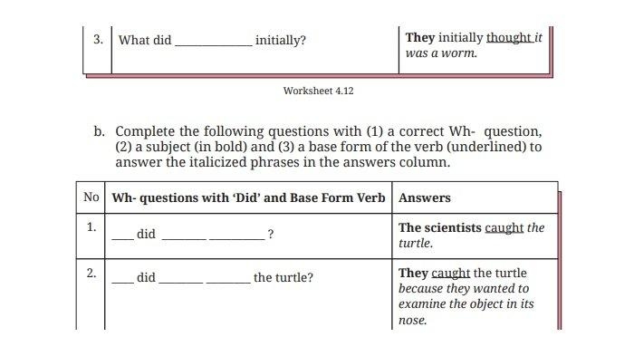 Kunci Jawaban Bahasa Inggris Kelas 8 Halaman 213 Kurikulum Merdeka, Worksheet 4.12 4.13