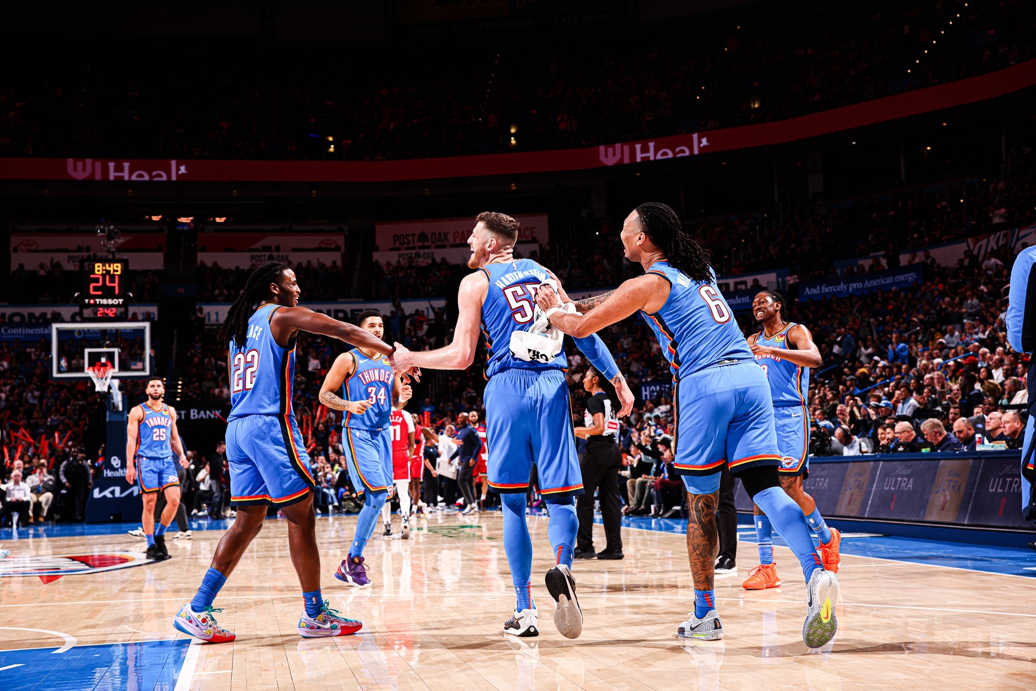 NBA Hari Ini: Oklahoma City Thunder Catatkan 8 Menang Beruntun, Terpanjang Musim Ini