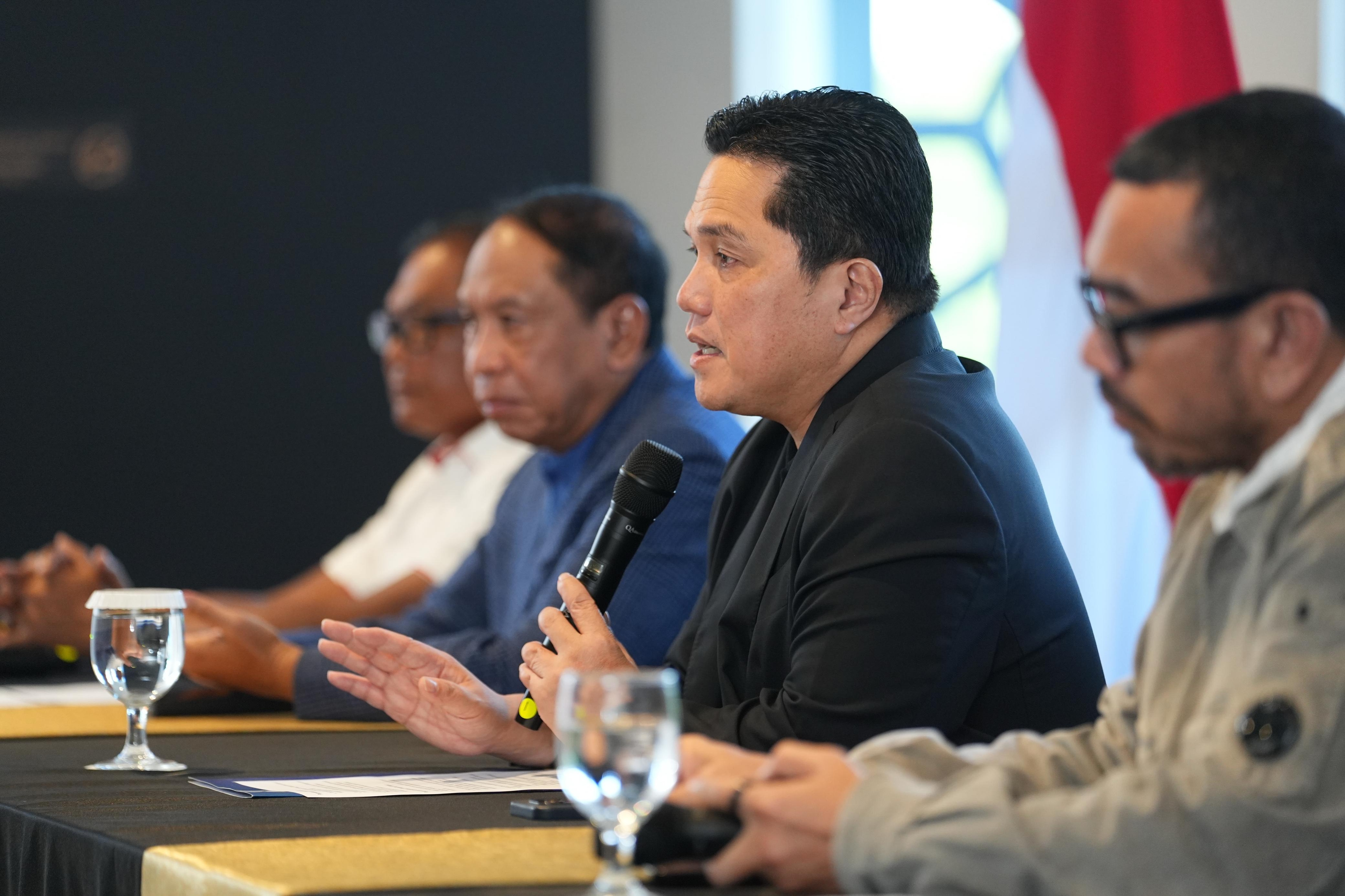 Erick Thohir tak Pasti Apakah Filanesia akan Berubah dengan Kehadiran Jordi Cruyff