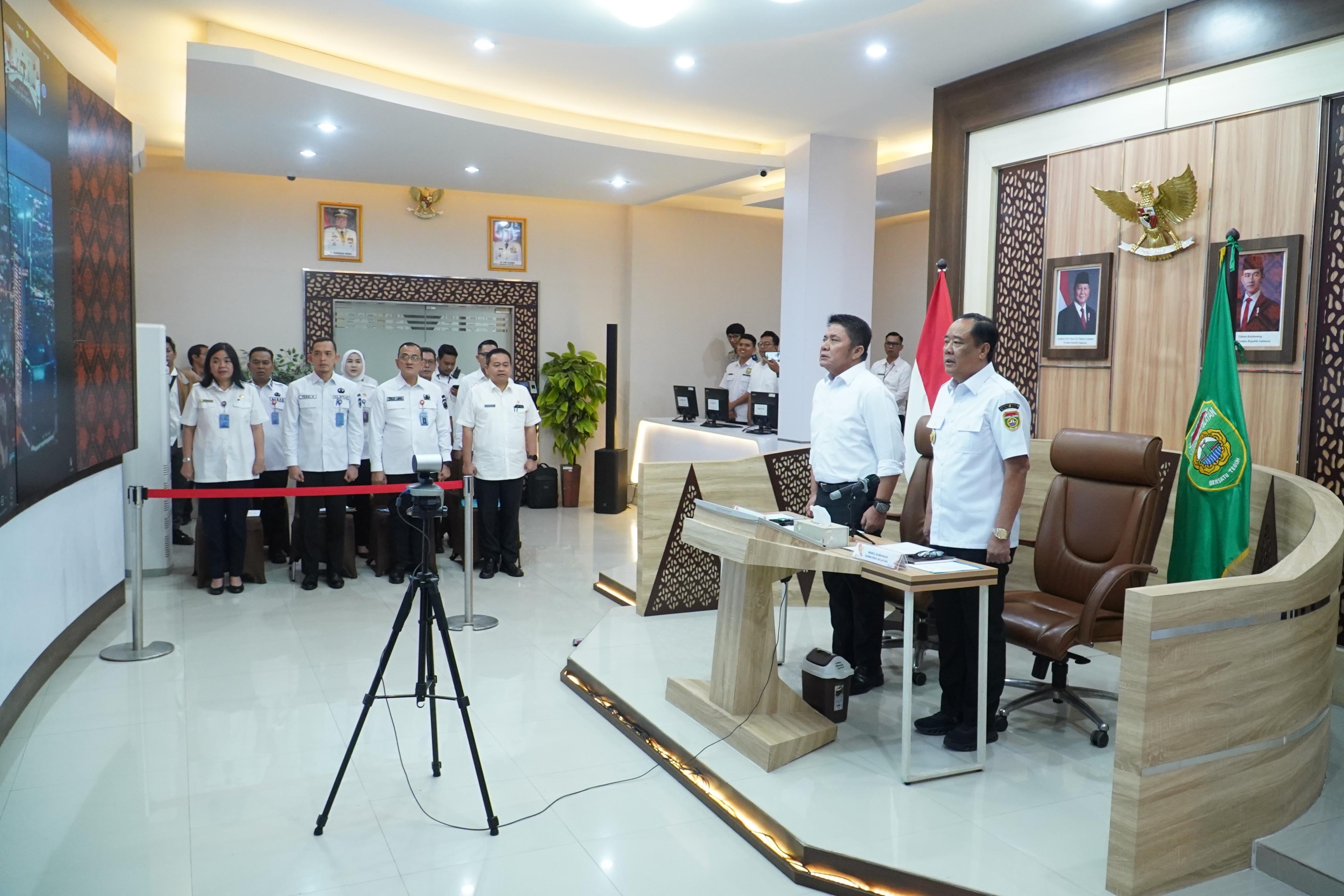 Gubernur Herman Deru dan Wagub Cik Ujang Hadiri Peluncuran IMCP 2025 Secara Virtual