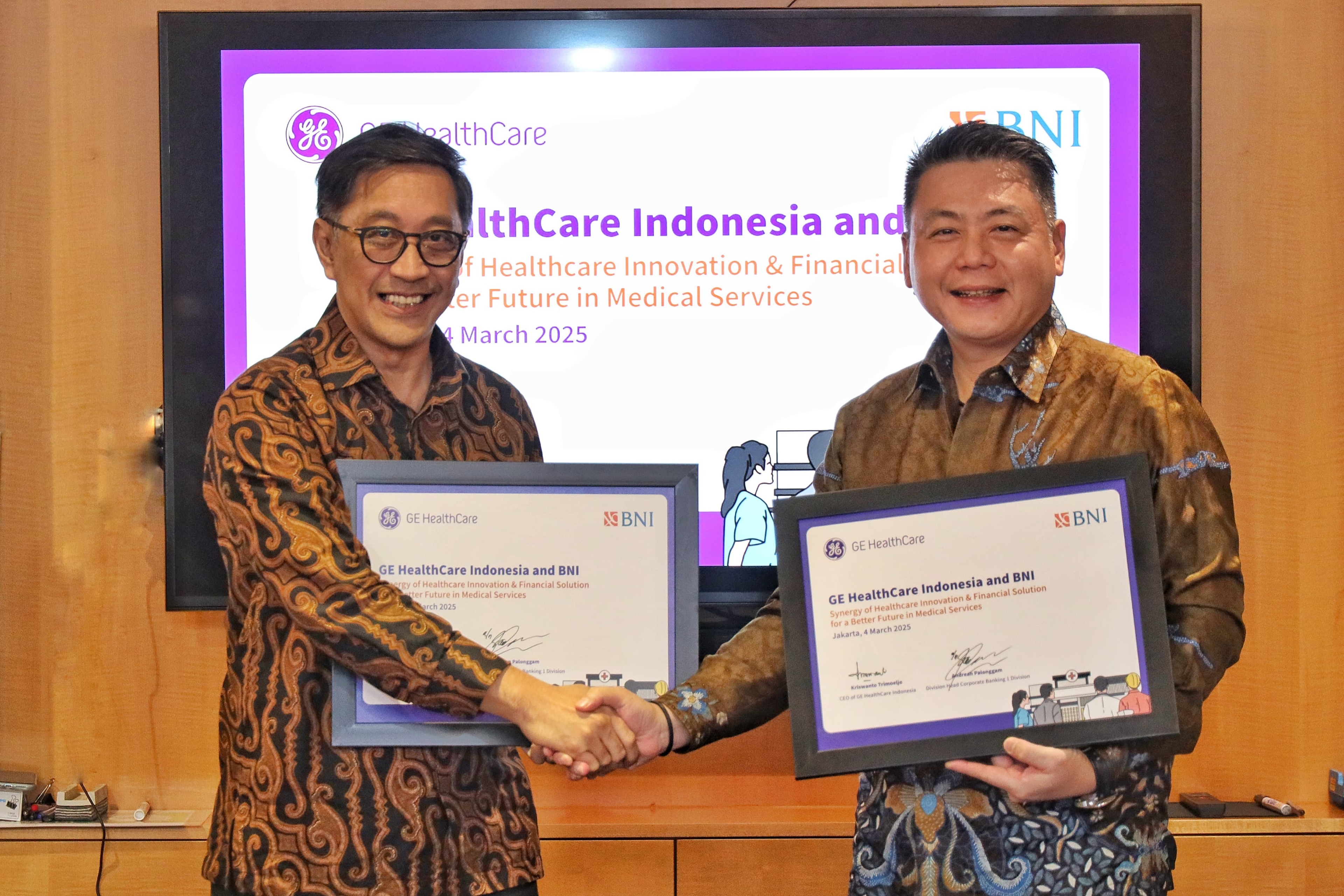 BNI Gandeng GE Healthcare Kerja Sama Solusi Finansial