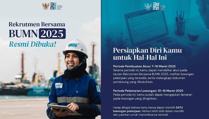 Link Pendaftaran Rekrutmen Bersama BUMN 2025 Lengkap dengan Persyaratannya
