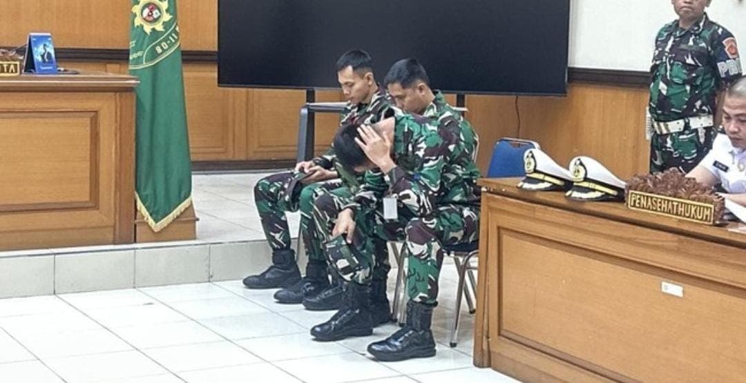 Penembakan Bos Rental, Dua Oknum TNI AL Dituntut Penjara Seumur Hidup