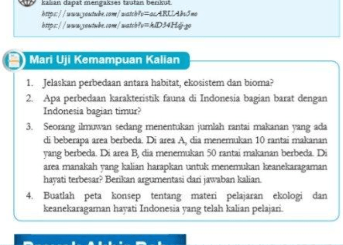 Kunci Jawaban IPA Kelas 7 Halaman 185: Mari Uji Kemampuan Kalian