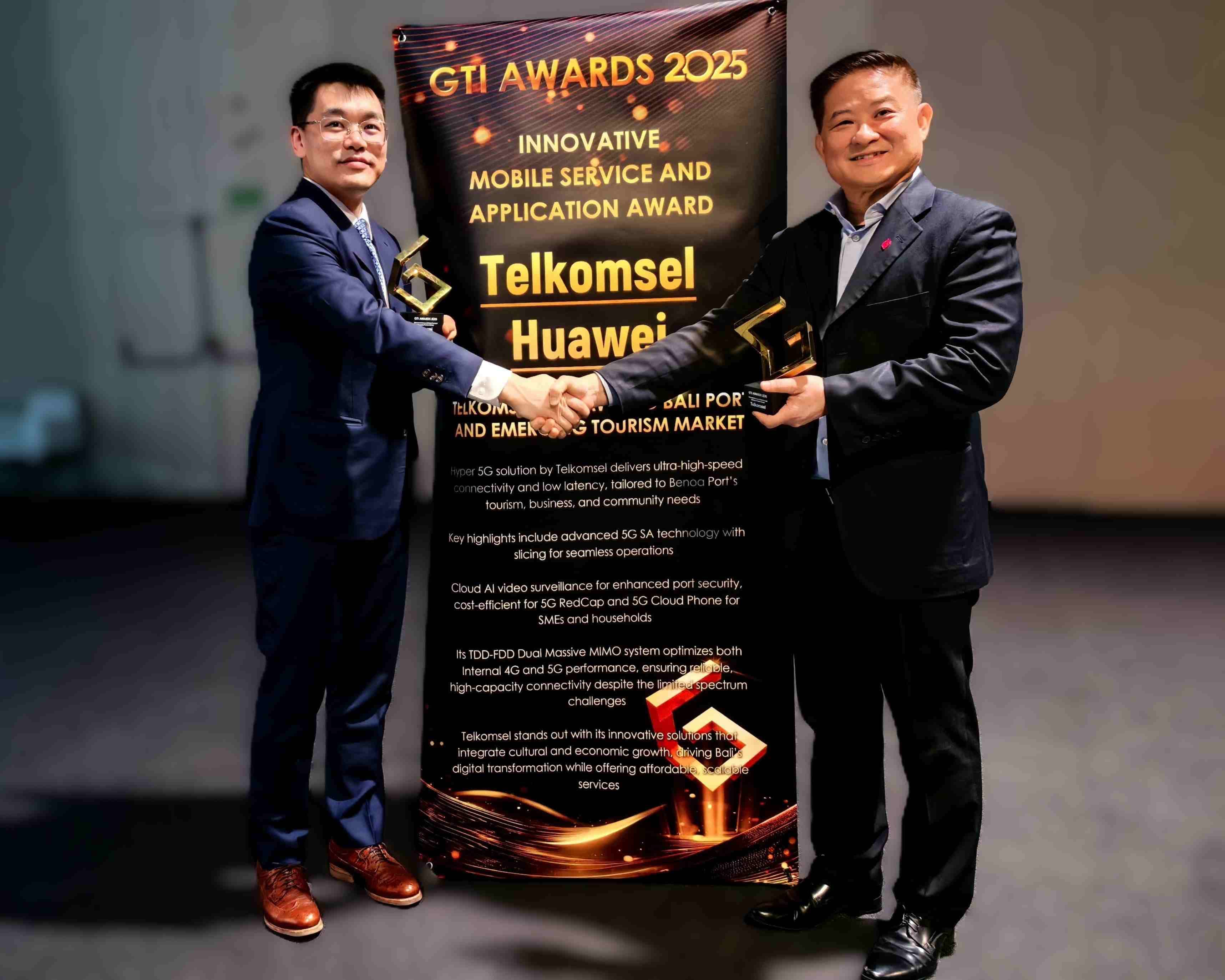 Telkomsel dan Huawei Raih Penghargaan Global GTI Awards 2025 atas Inovasi Pemanfaatan Hyper 5G di Smart Port Benoa