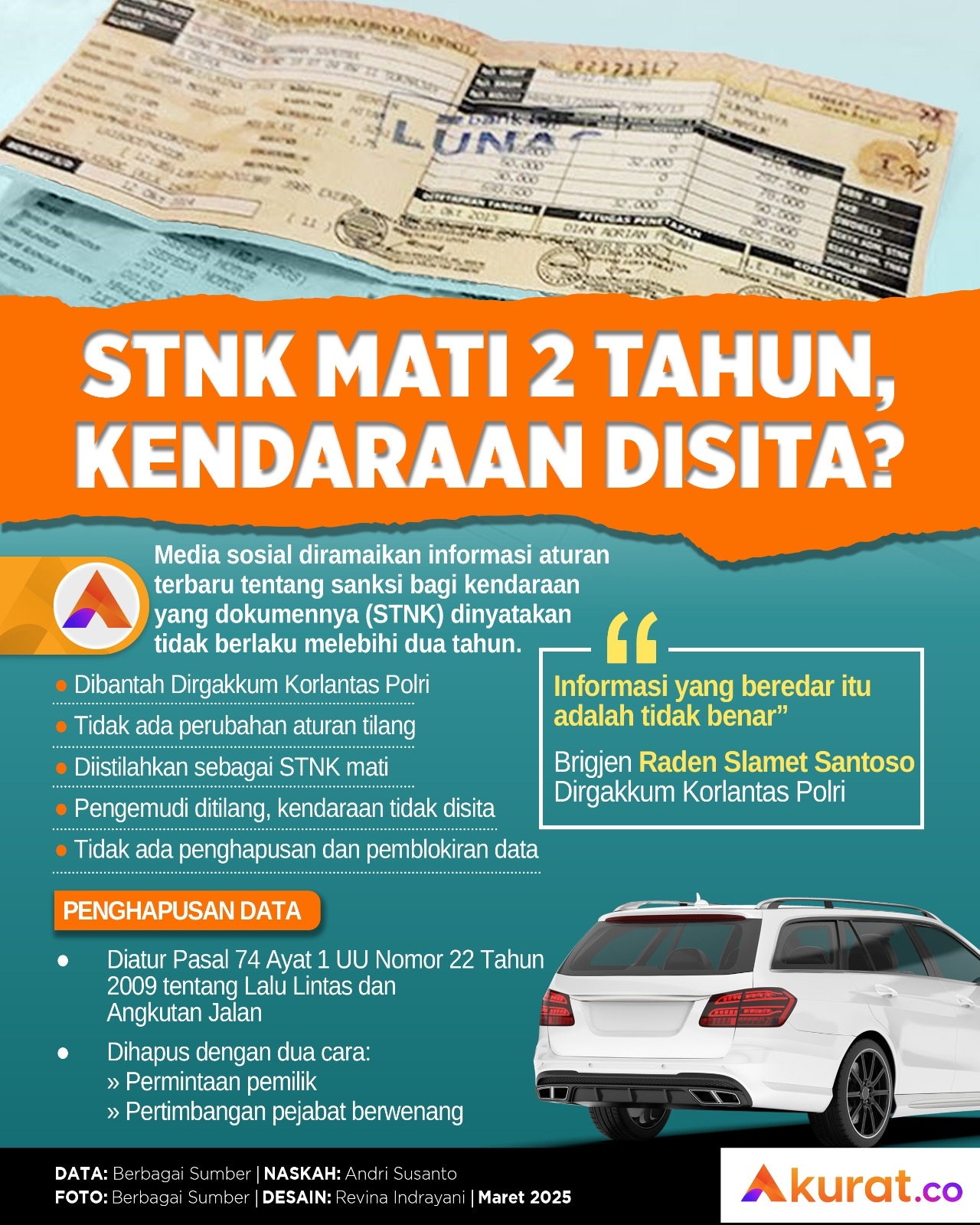 STNK Mati, Kendaraan Disita?