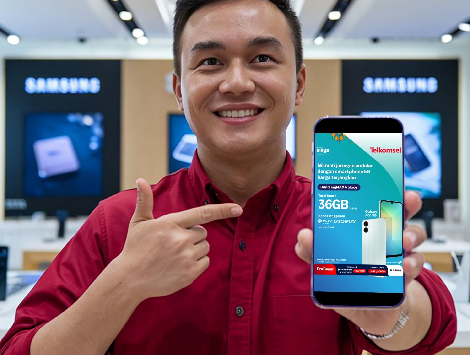 Perkuat Ekosistem 5G, Telkomsel Hadirkan Paket BundlingMAX Samsung Galaxy A06 5G dengan Bonus Kuota 36GB Selama Setahun
