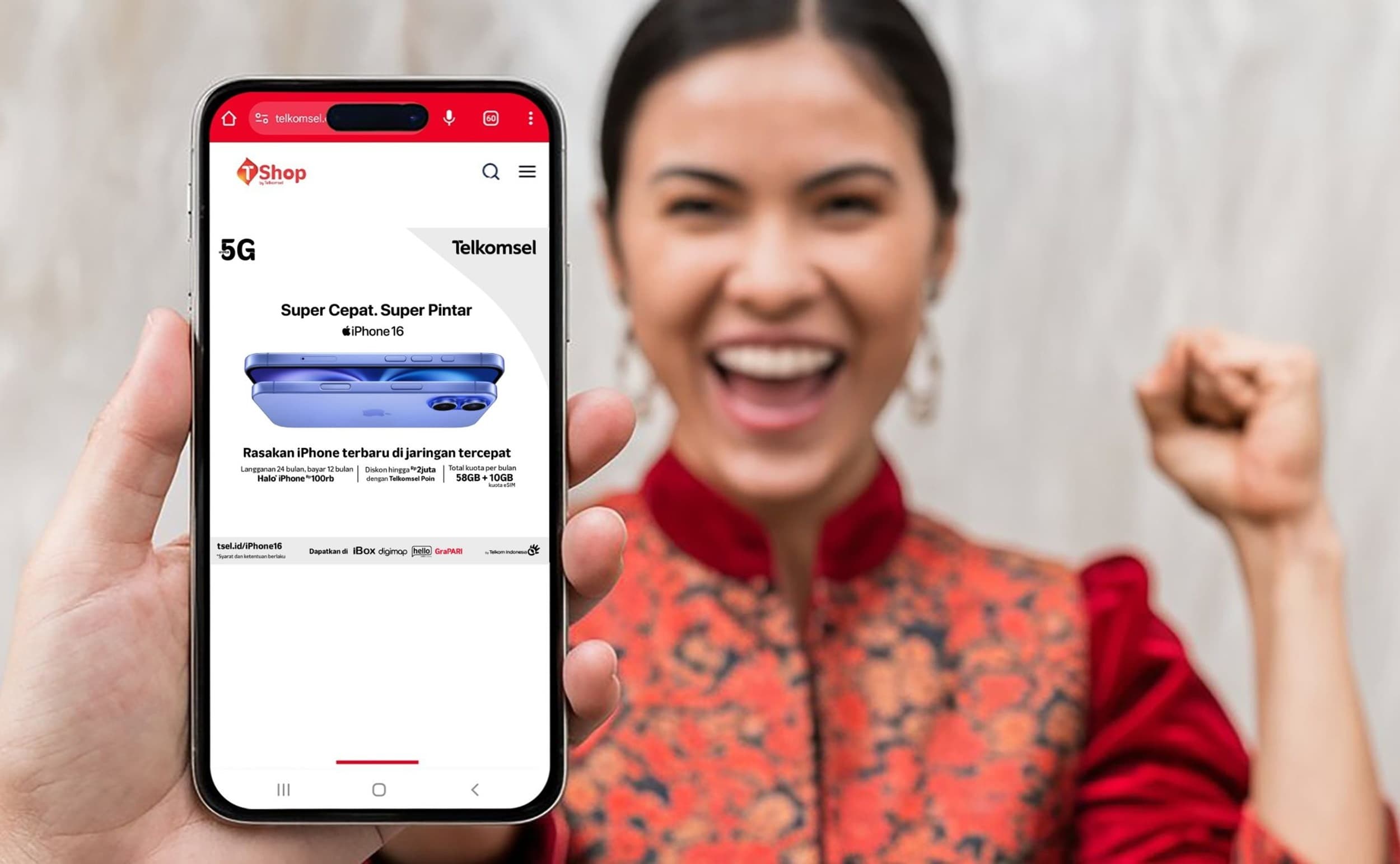 Pakai Paket Bundling Halo+ iPhone bold 100k Telkomsel, Beli iPhone 16 Series Dapat Kuota 1392 GB dan Data eSIM 240 GB