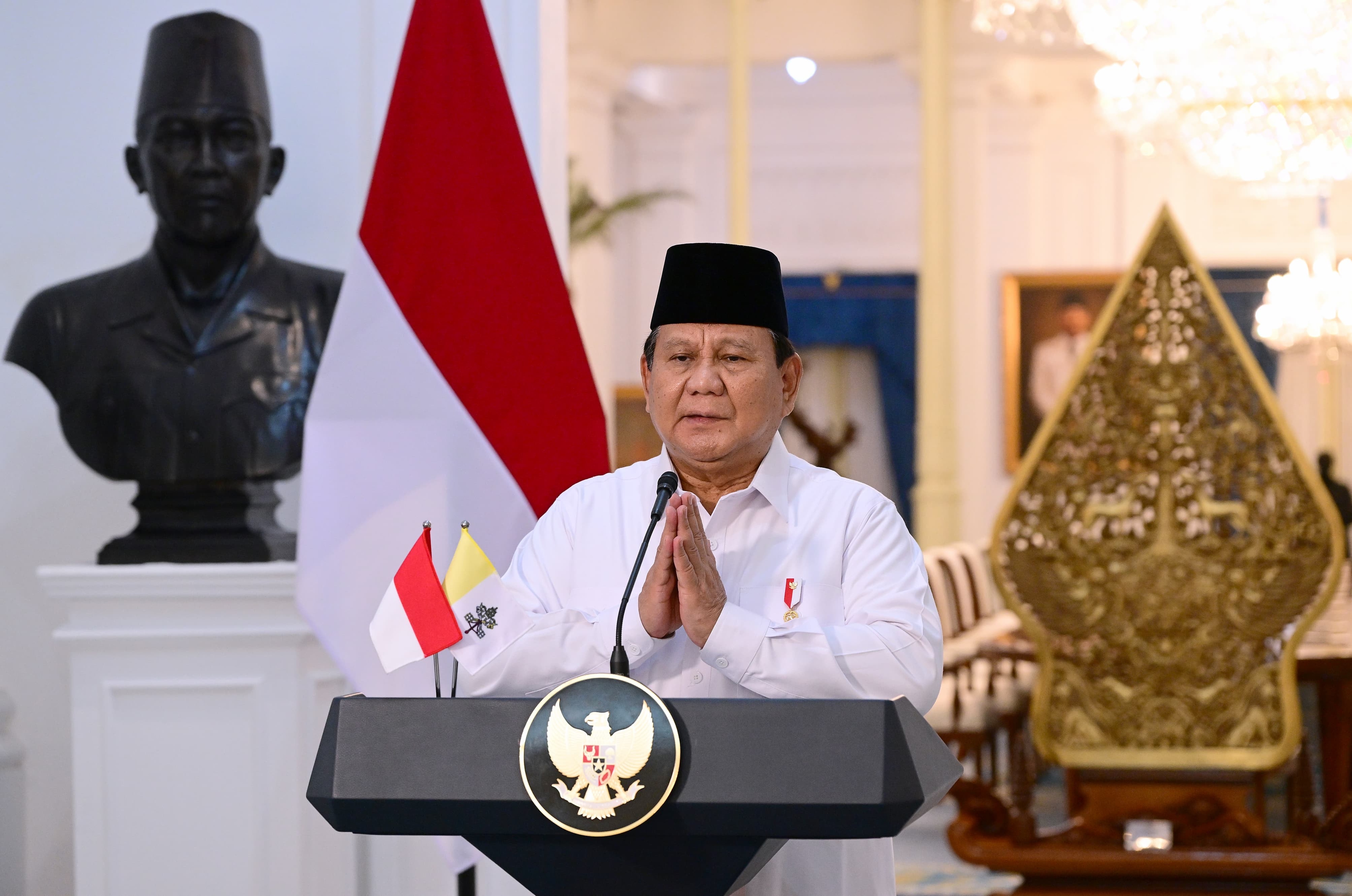 Prabowo Berduka Cita atas Wafatnya Paus Fransiskus: Dunia Kehilangan Sosok Panutan