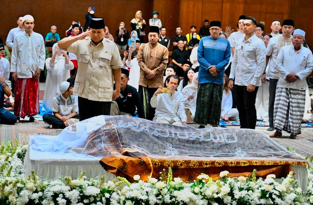 Prabowo Melayat Almarhum Eddie Mardjoeki Nalapraya: Beliau Contoh Patriot Sejati