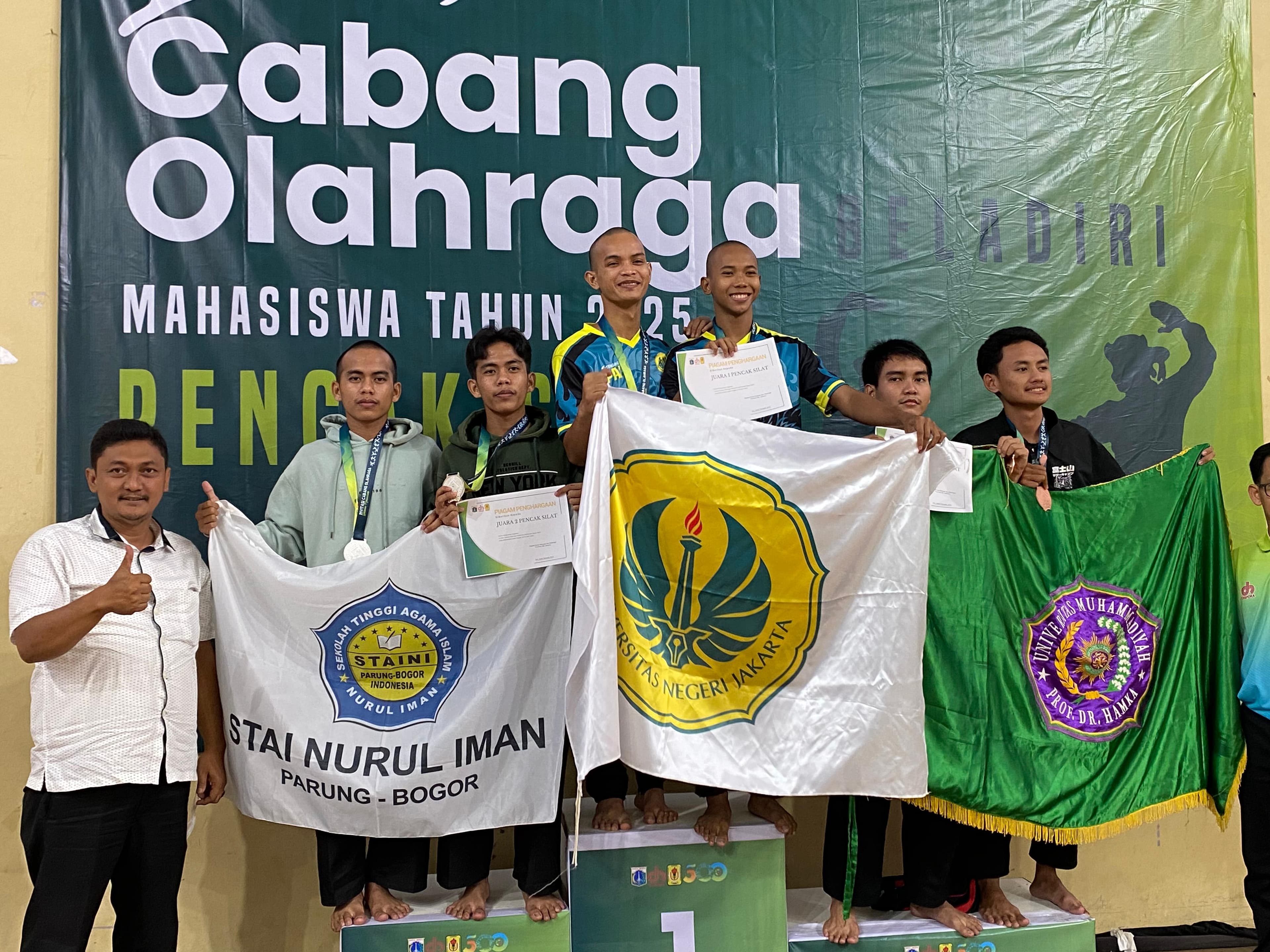 STAI Nurul Iman Parung Borong Prestasi di Ajang Beladiri Mahasiswa 2025
