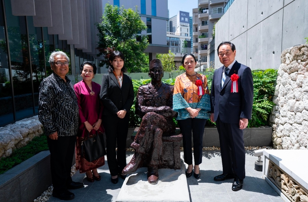 Puan Resmikan Patung Soekarno di Tokyo, Jadi Simbol Persahabatan Pemuda Indonesia-Jepang