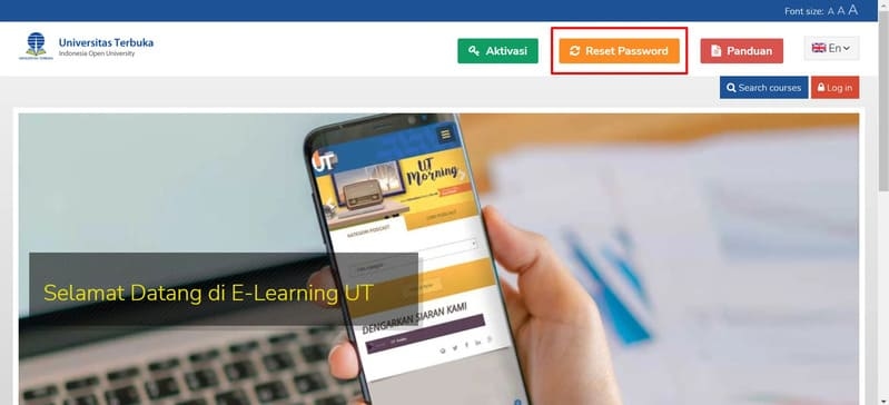 elearning.ut.ac.id Login Password Lupa dan Salah? Inilah Panduan Reset Berikut Aktivasi Tuton via email