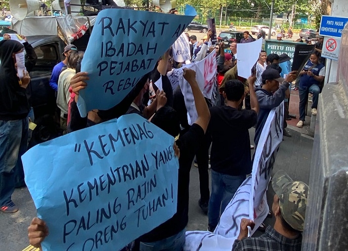 AJAIB Gelar Aksi Damai Desak Reformasi di Kemenag