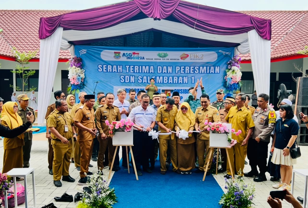 Kolaborasi untuk Pendidikan: Gedung Baru SDN Salembaran I dari Agung Sedayu Group Diresmikan Bupati Tangerang