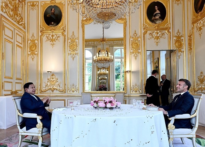 Prabowo Hadiri Jamuan Malam Privat Presiden Macron, Hubungan Indonesia-Prancis Semakin Spesial