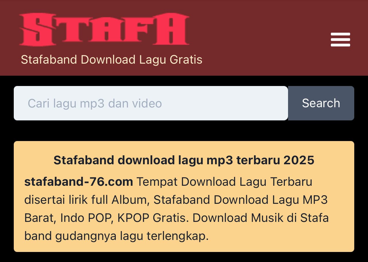 Stafaband: Populer untuk Unduh Lagu, Tapi Legal Enggak Sih?
