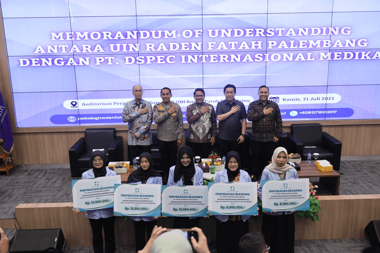 UIN Raden Fatah dan DSPEC Internasional Medika Jalin Kerja Sama Tingkatkan Kualitas Tes Psikologi SIM