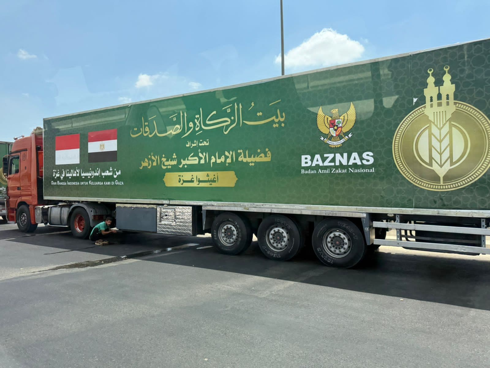 BAZNAS Kirim Bantuan 50 Truk Bahan Pokok Makanan ke Gaza Senilai Rp16 Miliar