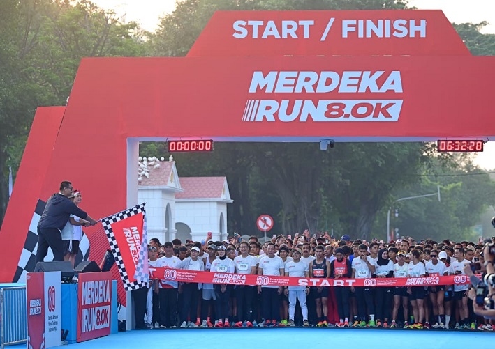 Merdeka Run 8.0K Meriahkan Rangkaian Peringatan HUT RI