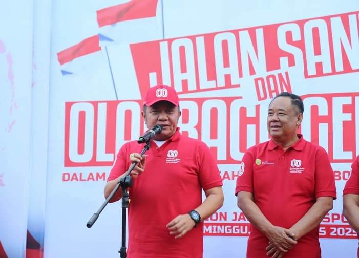 Gubernur Herman Deru Apresiasi Kemeriahan Jalan Santai dan Lomba Rakyat Warnai HUT ke-80 RI