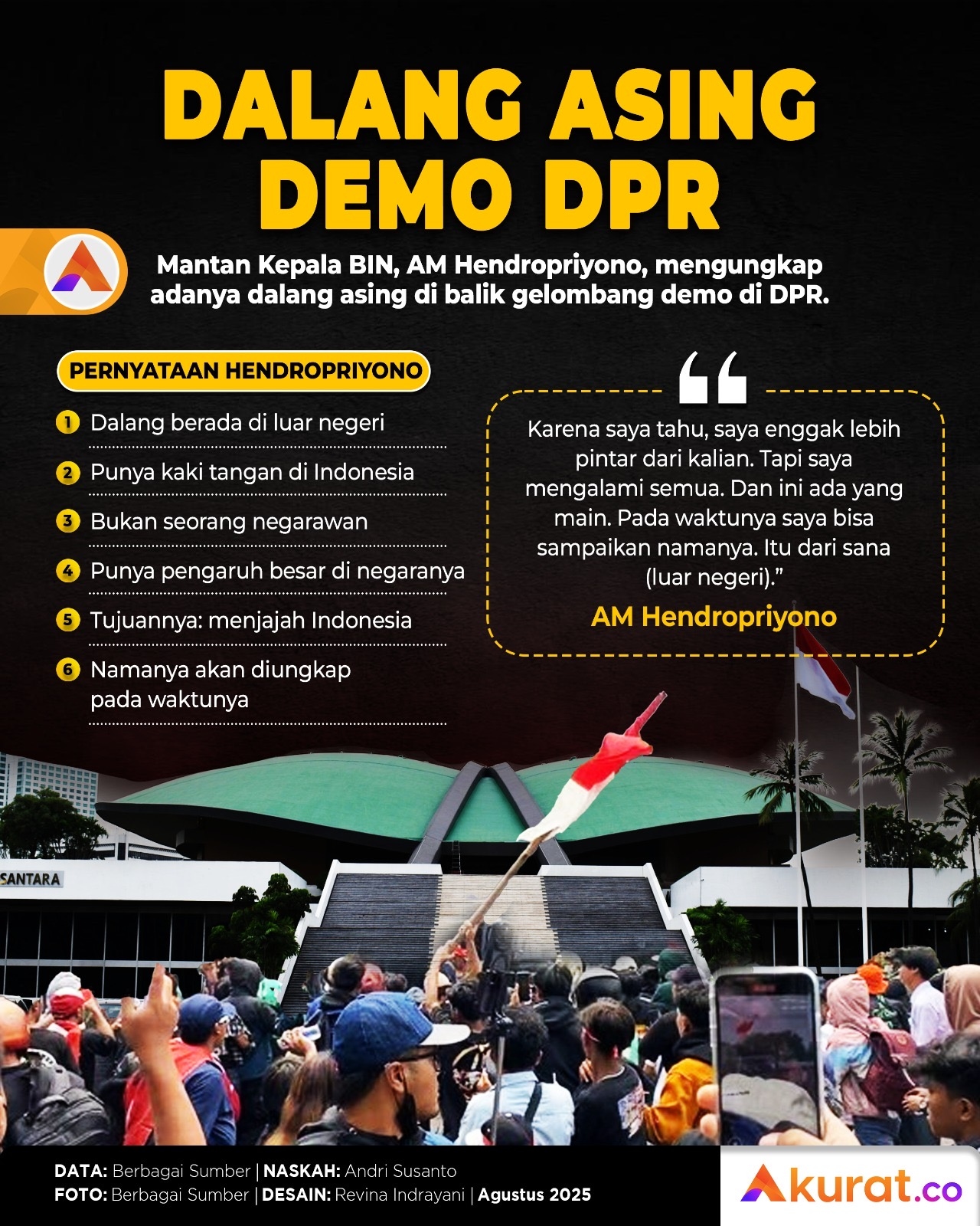 Dalang Asing Demo DPR