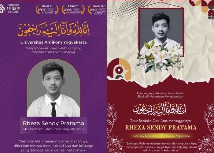 5 Fakta Kematian Rheza Sendy, Mahasiswa Amikom Yogya yang Diduga Jadi Korban Kekerasan Saat Demo