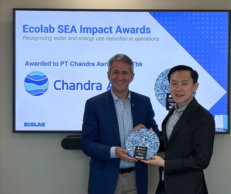 Chandra Asri Raih Penghargaan dari Ecolab atas Konservasi Air dan Efisiensi Energi