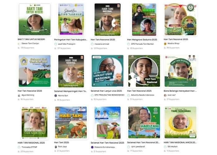 Link Twibbon Hari Tani Nasional 2025: Desain Terbaik dan Cara Pasang Mudah