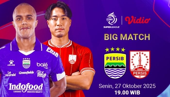 Link Live Streaming Persib Bandung vs Persis Solo Malam Ini 27 Oktober 2025, Klik di Sini Gratis!