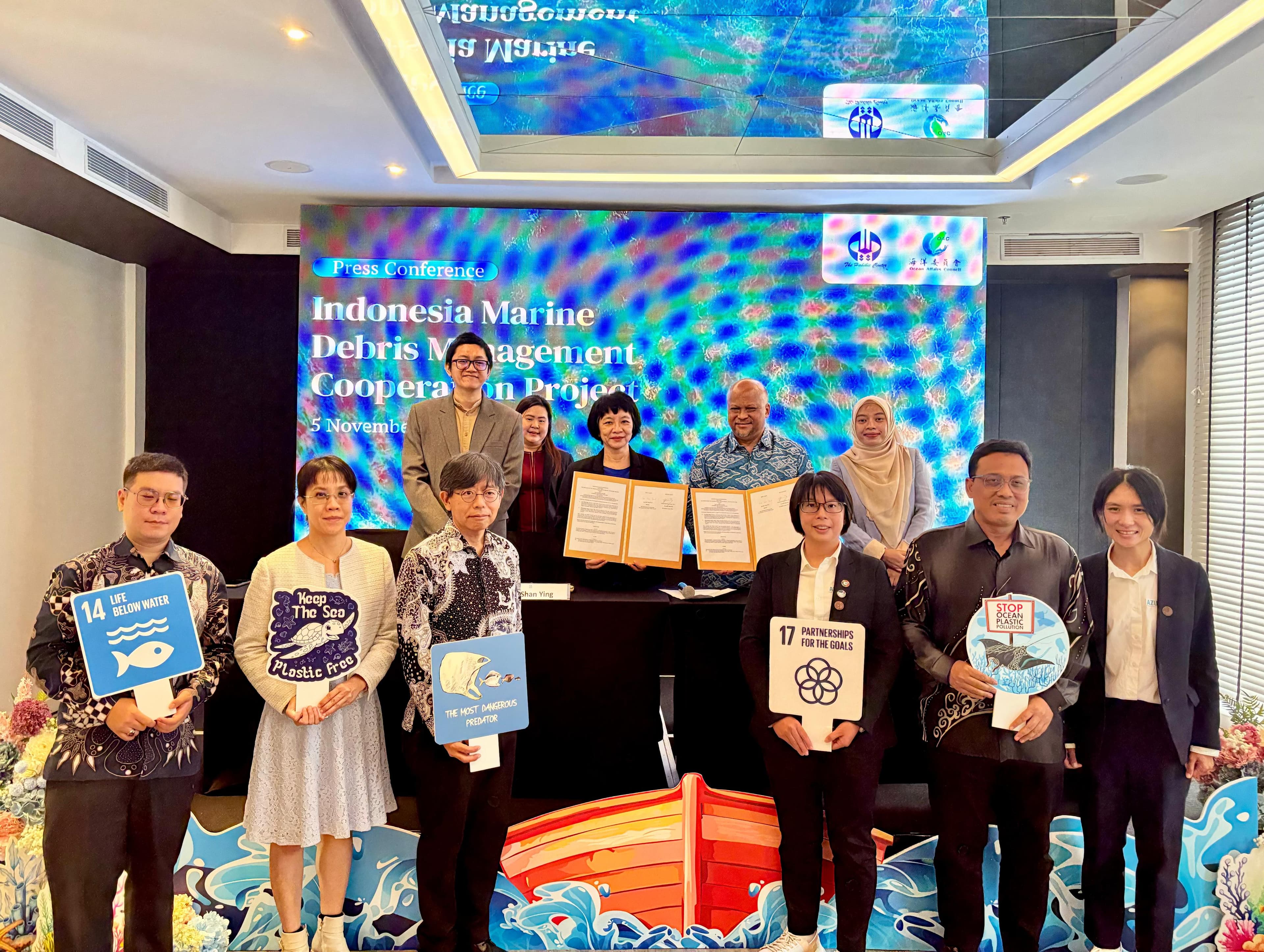 The Habibie Center dan Ocean Affairs Council Taiwan Perkuat Kolaborasi Atasi Sampah Laut