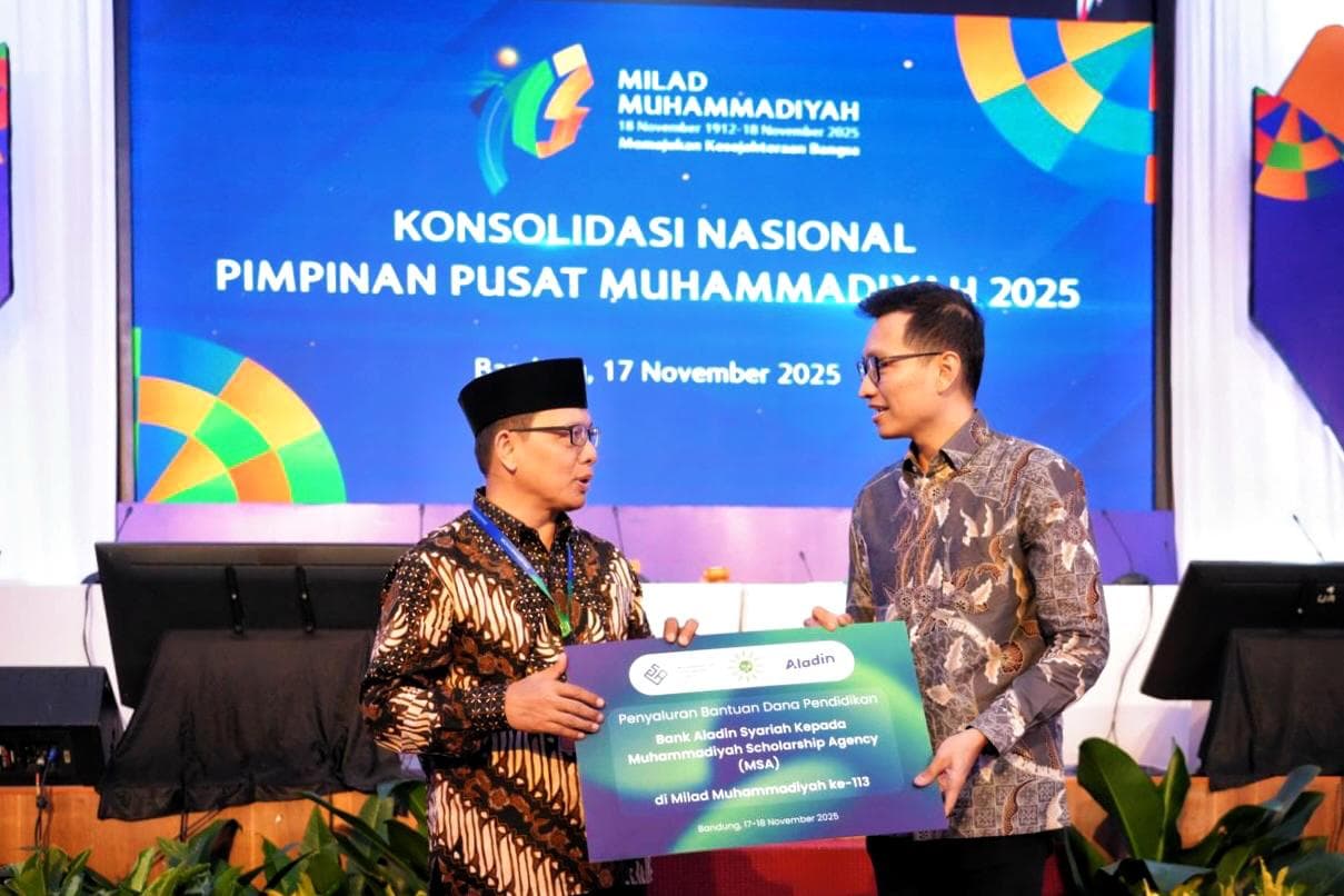 Bank Aladin Syariah Majukan Kesejahteraan Bangsa dalam Pengembangan Ilmu dan Riset pada Milad Muhammadiyah ke-113