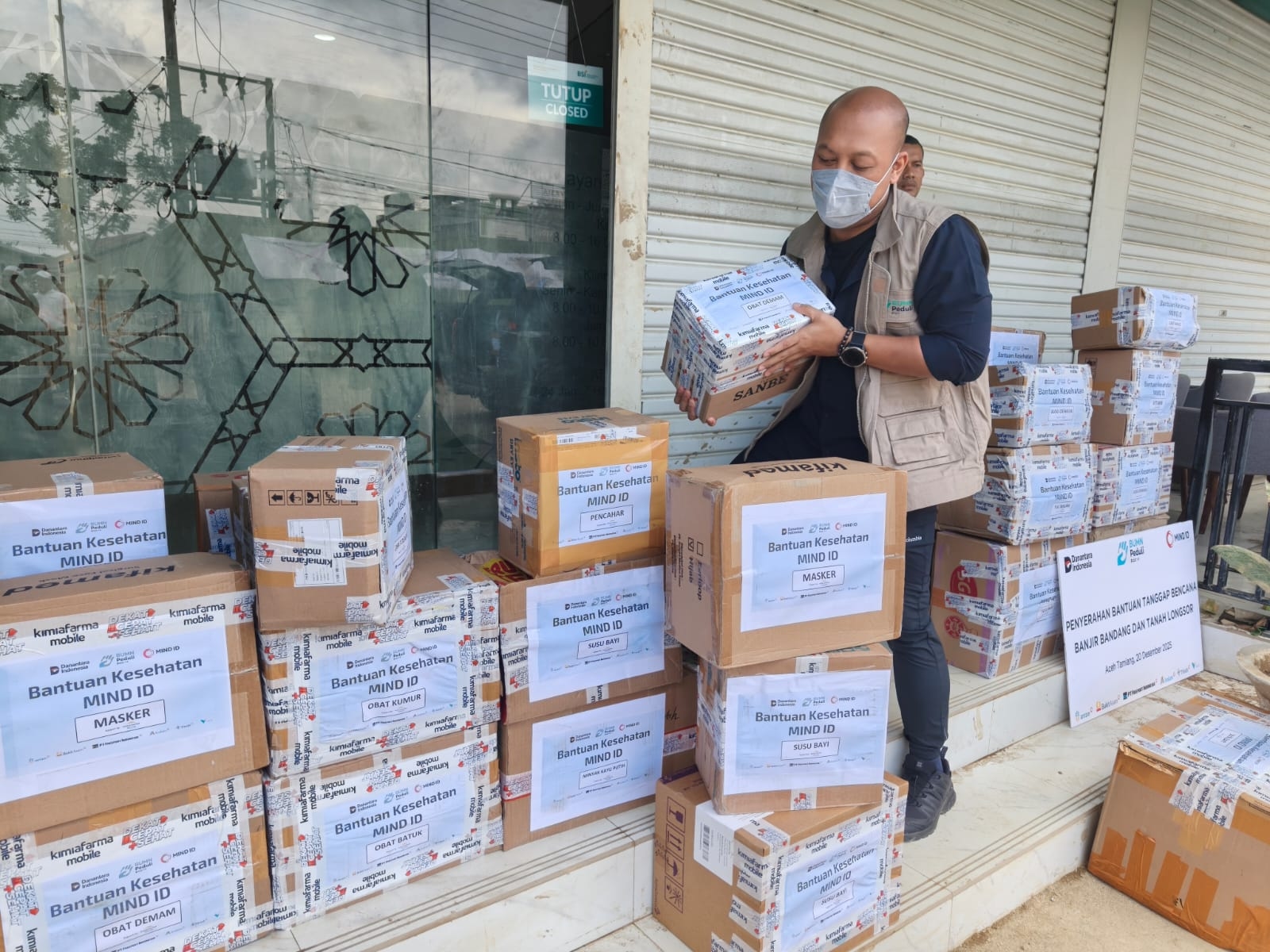 Bantu Jaga Imun dan Kesehatan, MIND ID Kirim 3 Truk Obat-obatan ke Aceh dan Sumatera