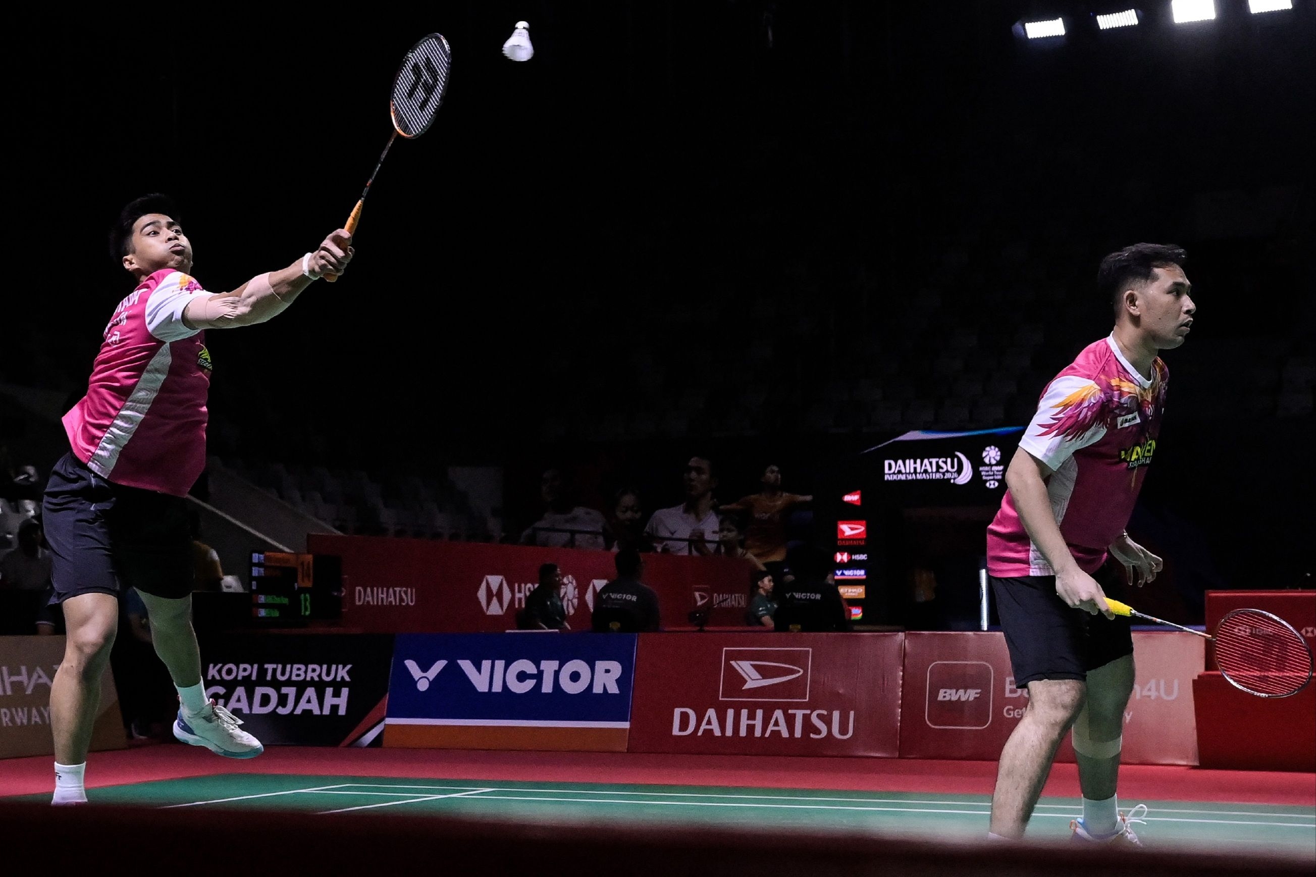 Indonesia Masters: Sempat Mimisan dan Pusing, Sabar/Reza Tetap Tampil Heroik Rebut Perempat Final