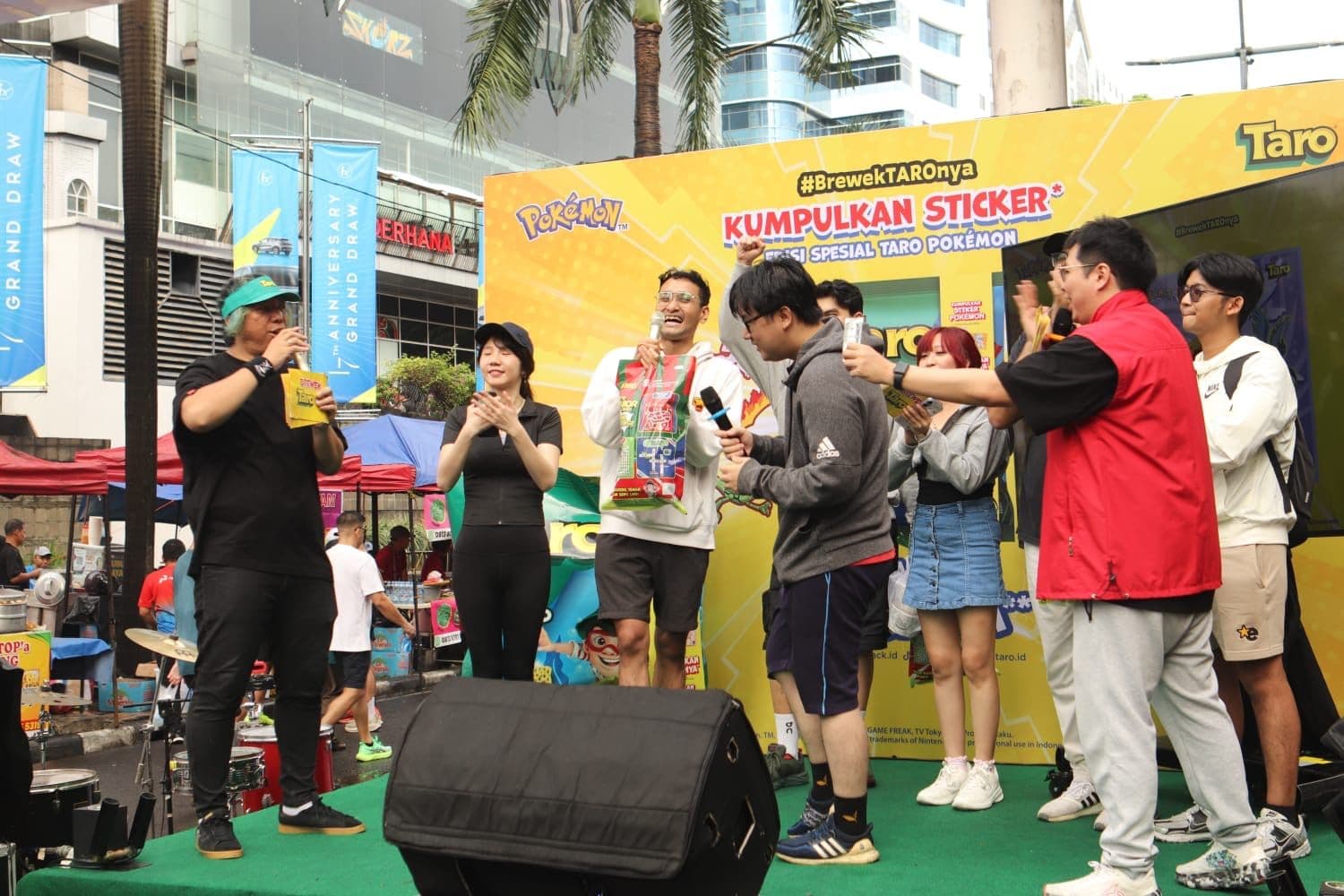 Kolaborasi Taro–Pokémon Diluncurkan di Car Free Day Jakarta