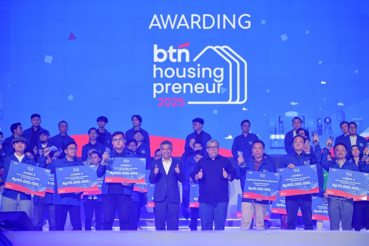 BTN Expo 2026 Resmi Ditutup, Awarding BTN Housingpreneur 2025 Lahirkan 57 Inovator Muda Perumahan