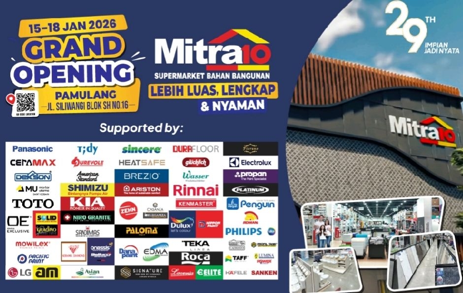 Mitra10 Pamulang Baru Resmi Dibuka, Destinasi Toko Bangunan Favorit!